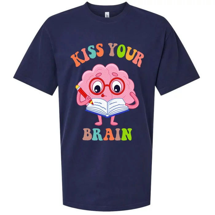 Kissing Your Brain Teaching Squad Sueded Cloud Jersey T-Shirt