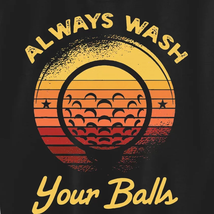 Keep Your Balls Clean Funny Golfer Sayings Kids Sweatshirt