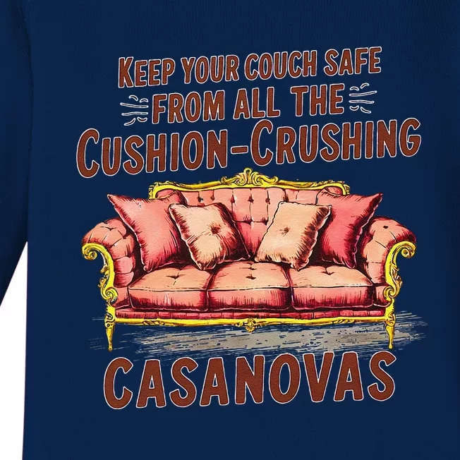 Keep Your Couch Safe From All The Cushion Crushing Casanovas Baby Long Sleeve Bodysuit