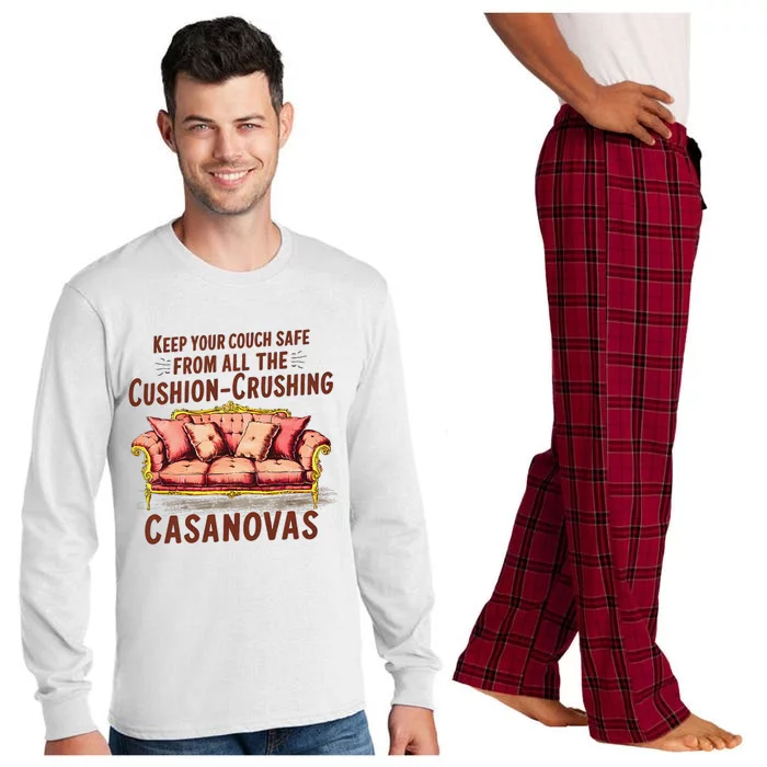 Keep Your Couch Safe From All The Cushion Crushing Casanovas Long Sleeve Pajama Set