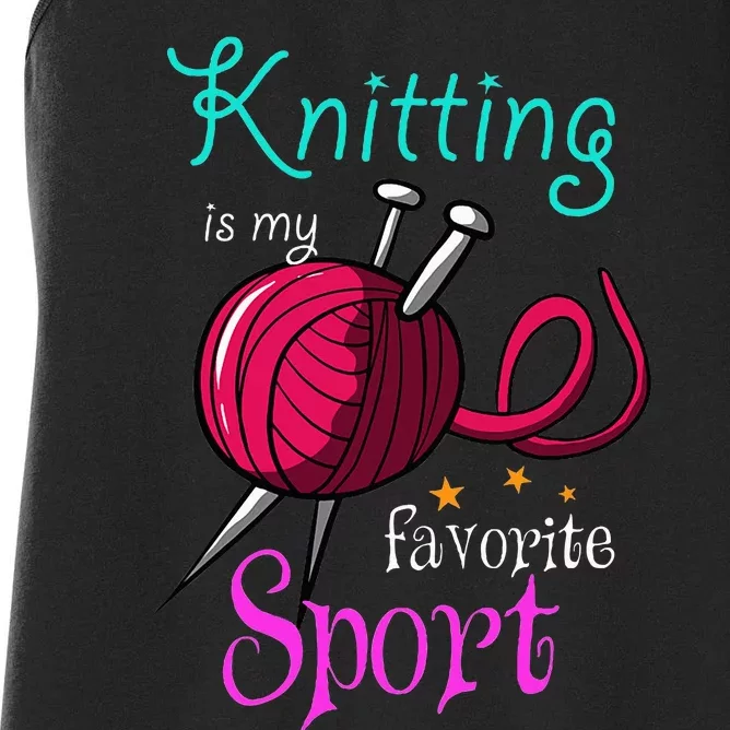 Knitting Yarn Craft Hand Knit Handcraft Knitters Knitting Women's Racerback Tank