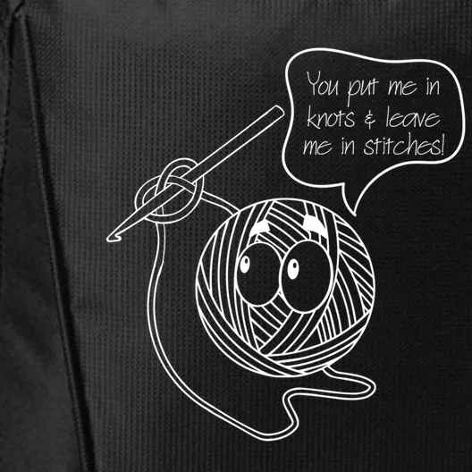 Knitting Yarn Collector Crochet Crocheting Lover Meaningful Gift City Backpack