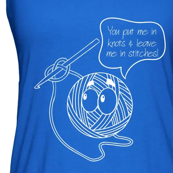 Knitting Yarn Collector Crochet Crocheting Lover Meaningful Gift Ladies Essential Flowy Tank