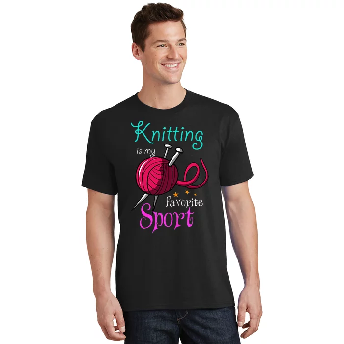 Knitting Yarn Craft Hand Knit Handcraft Knitters Knitting T-Shirt