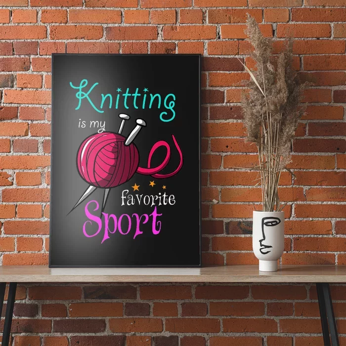 Knitting Yarn Craft Hand Knit Handcraft Knitters Knitting Poster