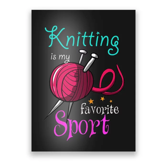 Knitting Yarn Craft Hand Knit Handcraft Knitters Knitting Poster