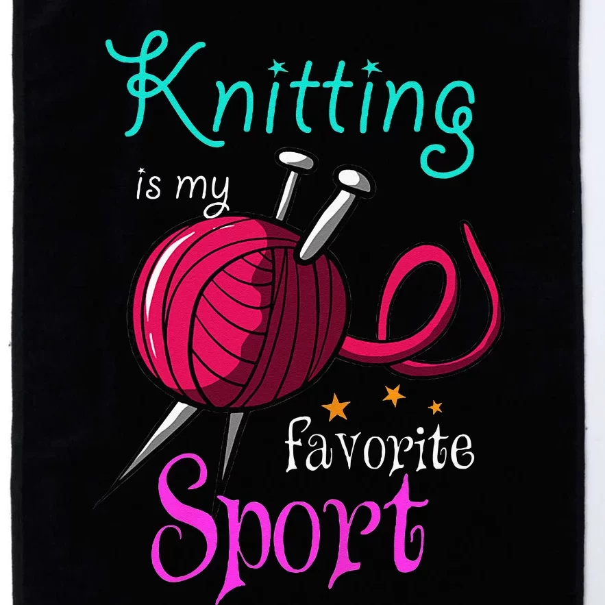 Knitting Yarn Craft Hand Knit Handcraft Knitters Knitting Platinum Collection Golf Towel