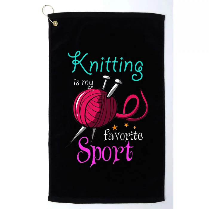 Knitting Yarn Craft Hand Knit Handcraft Knitters Knitting Platinum Collection Golf Towel