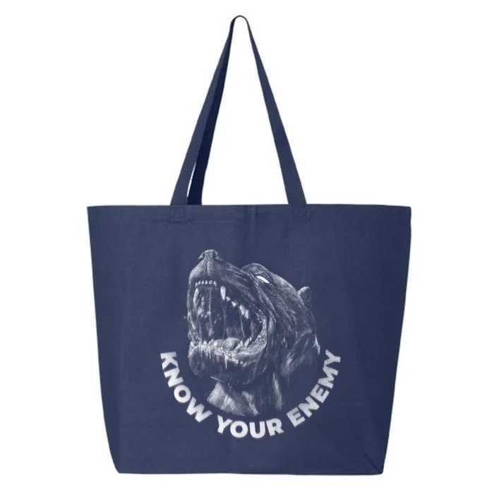 Know Your Enemy Realistic Pitbull Dog 25L Jumbo Tote