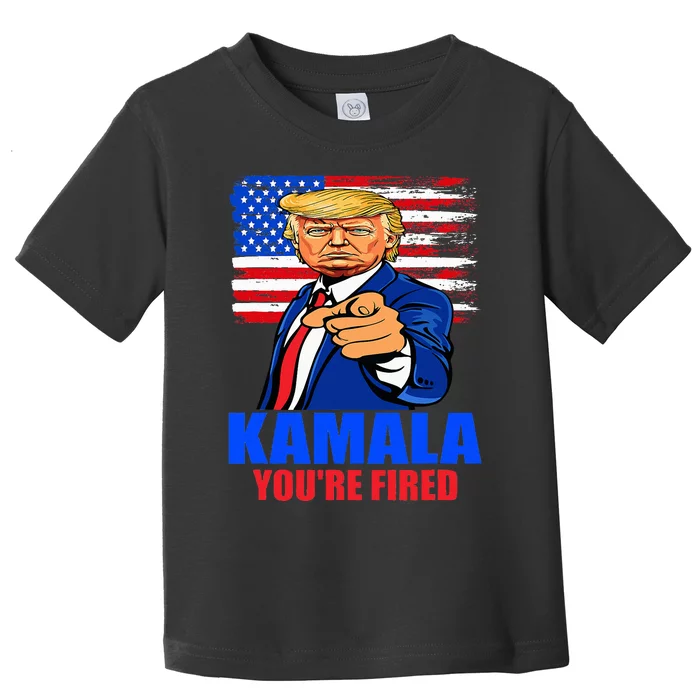 Kamala YouRe Fired Donald Trump 2024 Anti Harris Pro Trump Toddler T-Shirt