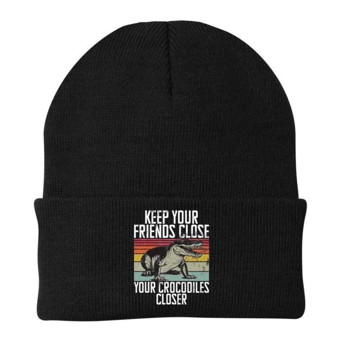 Keep Your Friends Close Your Crocodiles Closer Crocodile Knit Cap Winter Beanie