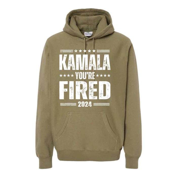 Kamala Youre Fired Funny Anti Kamala Harris Election 2024 Premium Hoodie