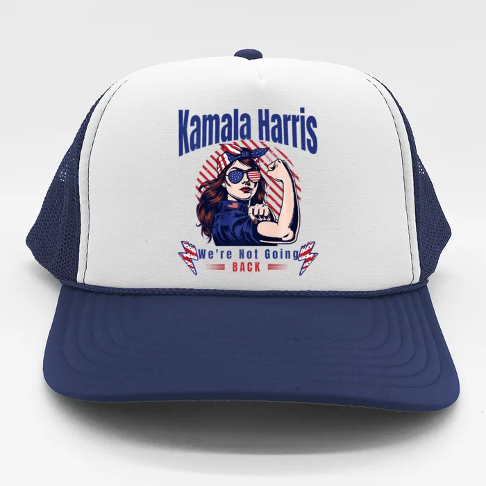 Kamala YouRe Fired Funny Anti Kamala Harris Election 2024 Premium Trucker Hat