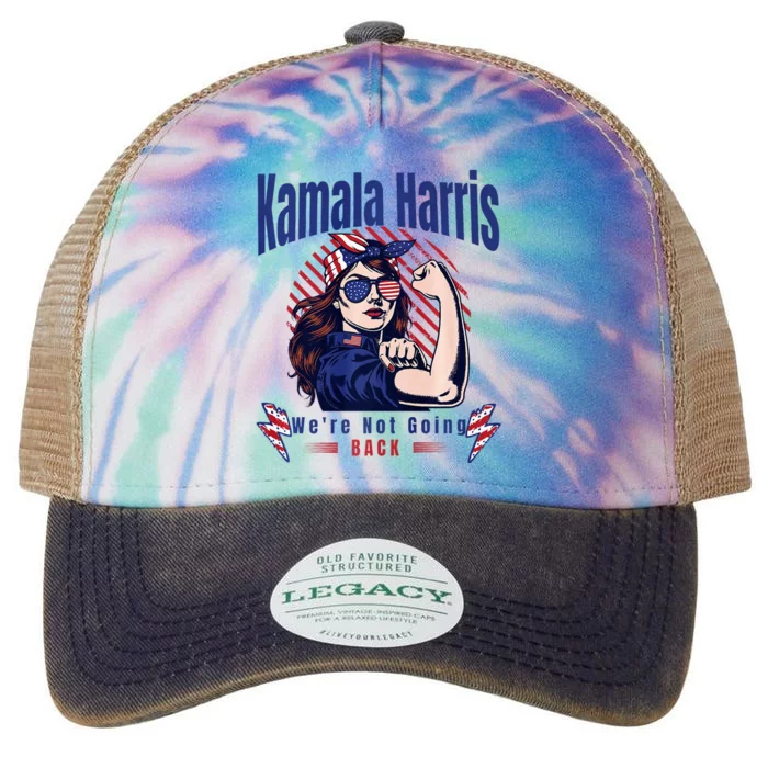 Kamala YouRe Fired Funny Anti Kamala Harris Election 2024 Premium Legacy Tie Dye Trucker Hat