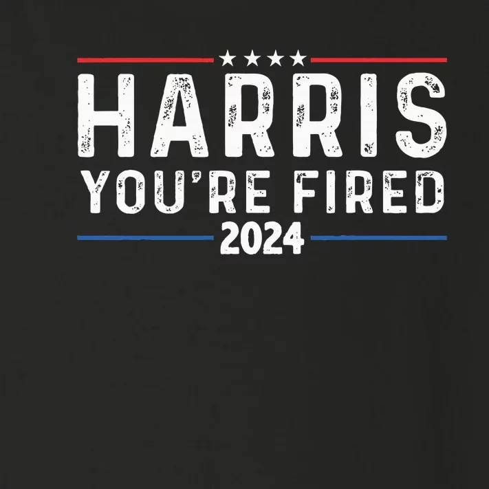 Kamala YouRe Fired Trump On Harris 2024 Toddler Long Sleeve Shirt