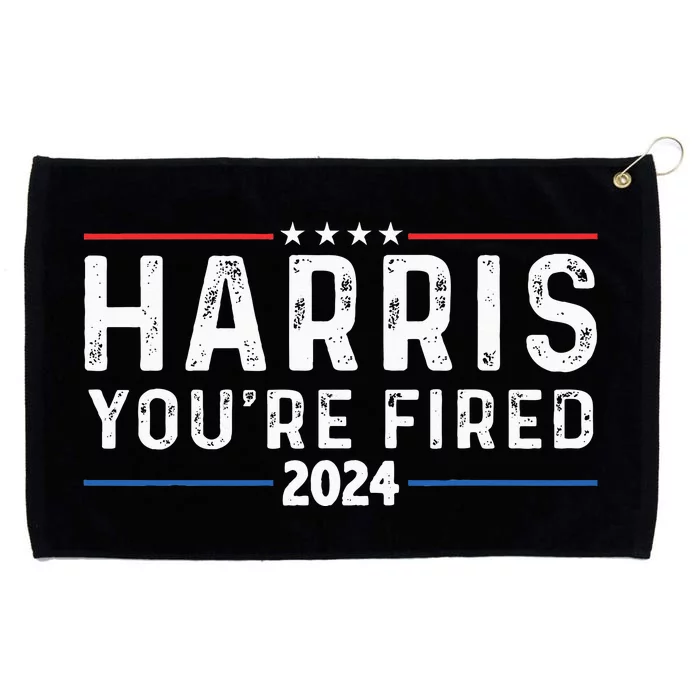 Kamala YouRe Fired Trump On Harris 2024 Grommeted Golf Towel