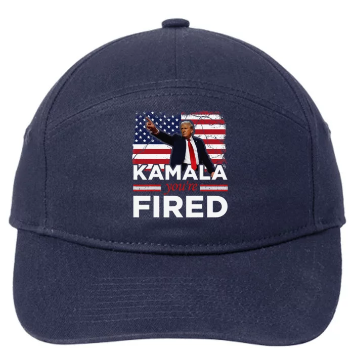 Kamala YouRe Fired Funny 7-Panel Snapback Hat