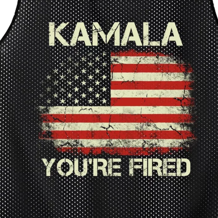 Kamala YouRe Fired Funny Anti Kamala Harris Election 2024 Mesh Reversible Basketball Jersey Tank