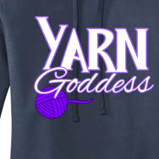 Knitting Yarn Goddess Crocheting Lovers Grandma Mom Funny Gift Women's Pullover Hoodie