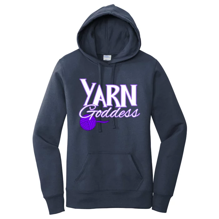 Knitting Yarn Goddess Crocheting Lovers Grandma Mom Funny Gift Women's Pullover Hoodie