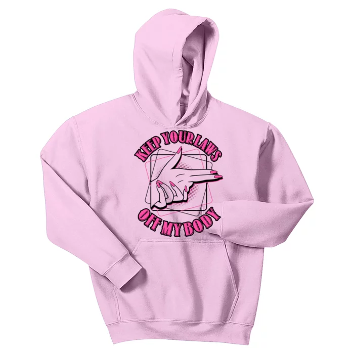 Keep Your Laws Off My Body Pro Roe Kids Hoodie