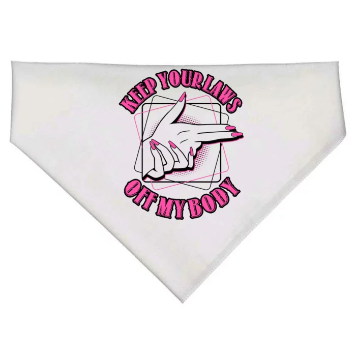 Keep Your Laws Off My Body Pro Roe USA-Made Doggie Bandana