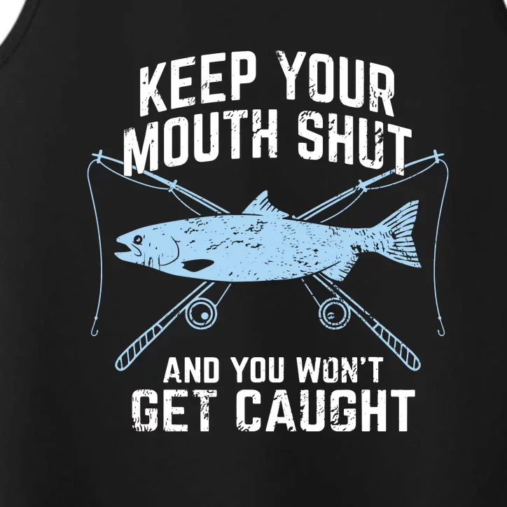 Keep Your Mouth Shut And You Won't Get Caught Fishing Performance Tank