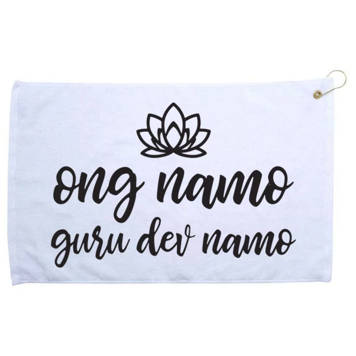 Kundalini Yoga Ong Namo Guru Dev Namo Grommeted Golf Towel