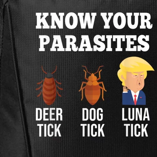 Know Your Parasites Antitrump Funny Luna Tick Resist City Backpack