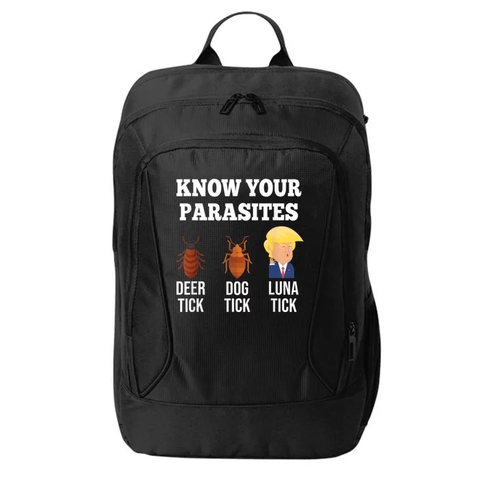 Know Your Parasites Antitrump Funny Luna Tick Resist City Backpack