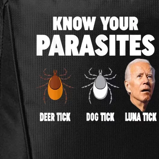 Know Your Parasites Anti Joe Biden City Backpack