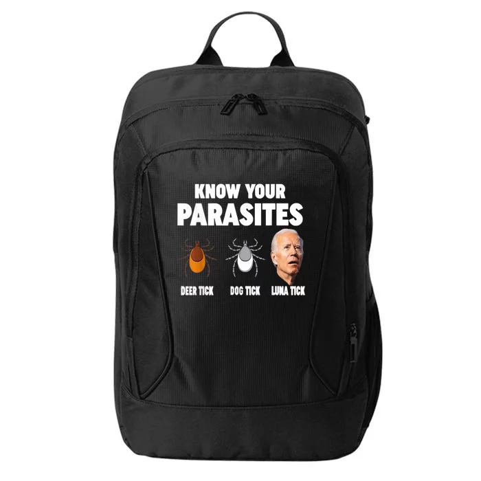 Know Your Parasites Anti Joe Biden City Backpack