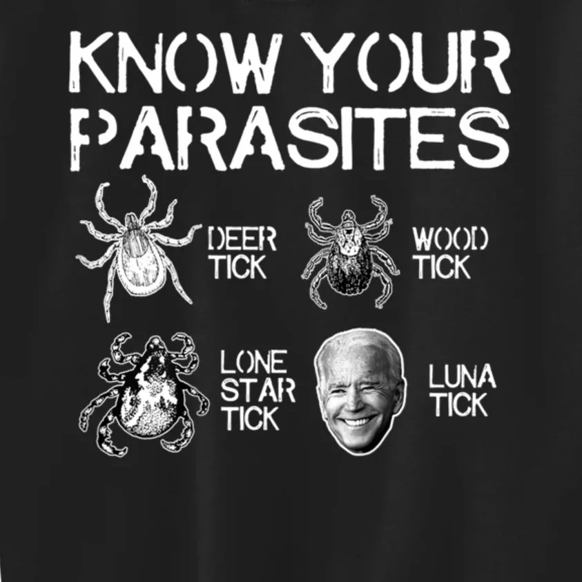 Know Your Parasites Tick Biden Kids Sweatshirt