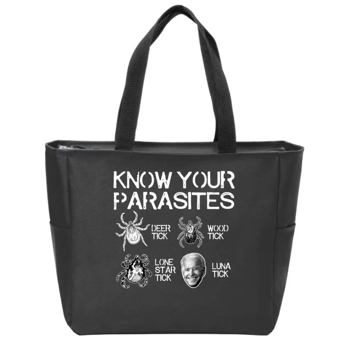 Know Your Parasites Tick Biden Zip Tote Bag