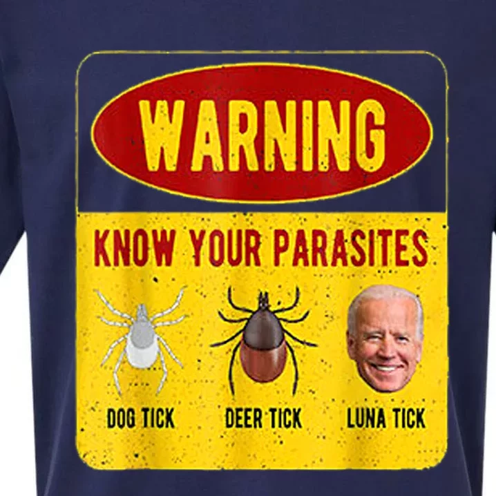 Know Your Parasites Joe Biden Sueded Cloud Jersey T-Shirt