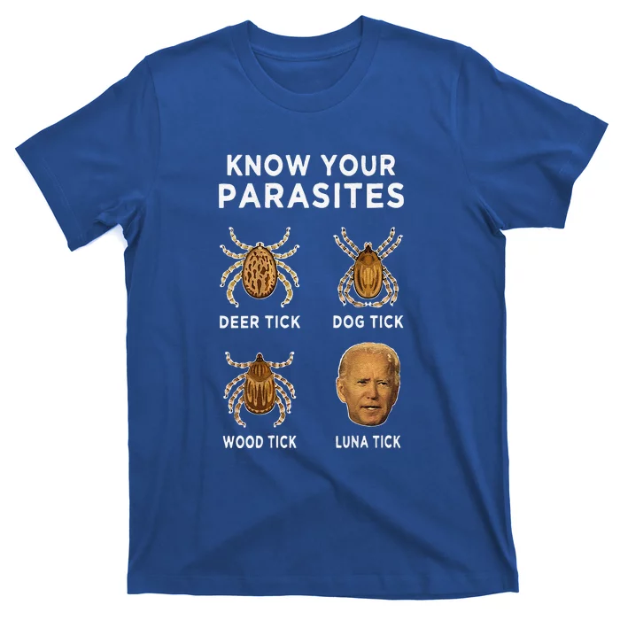 Know Your Parasites Funny Anti Joe Biden T-Shirt