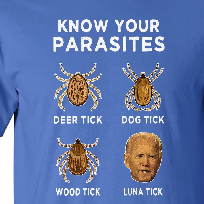 Know Your Parasites Funny Anti Joe Biden Tall T-Shirt