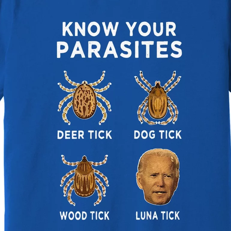 Know Your Parasites Funny Anti Joe Biden Premium T-Shirt