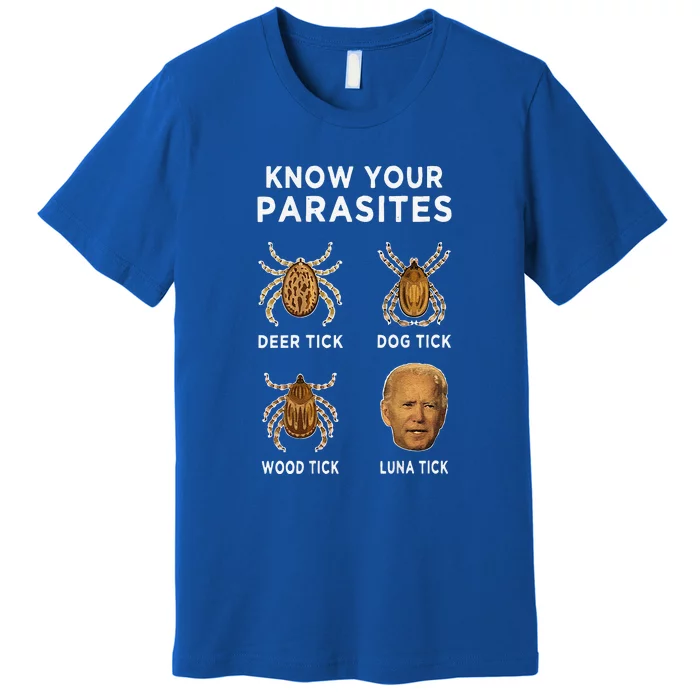 Know Your Parasites Funny Anti Joe Biden Premium T-Shirt