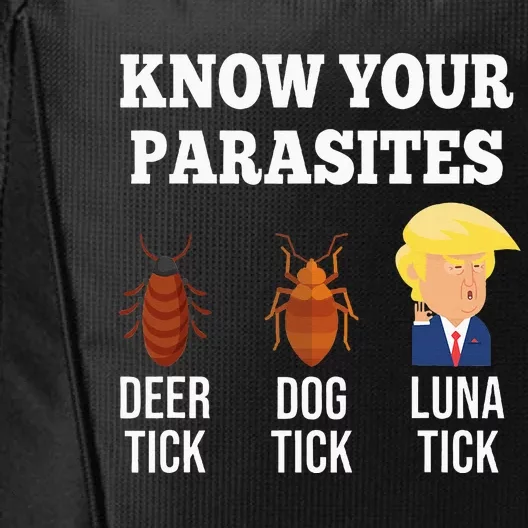 Know Your Parasites Antitrump Funny Luna Tick Resist City Backpack