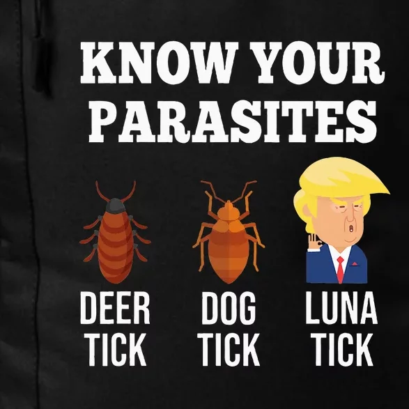 Know Your Parasites Antitrump Funny Luna Tick Resist Daily Commute Backpack