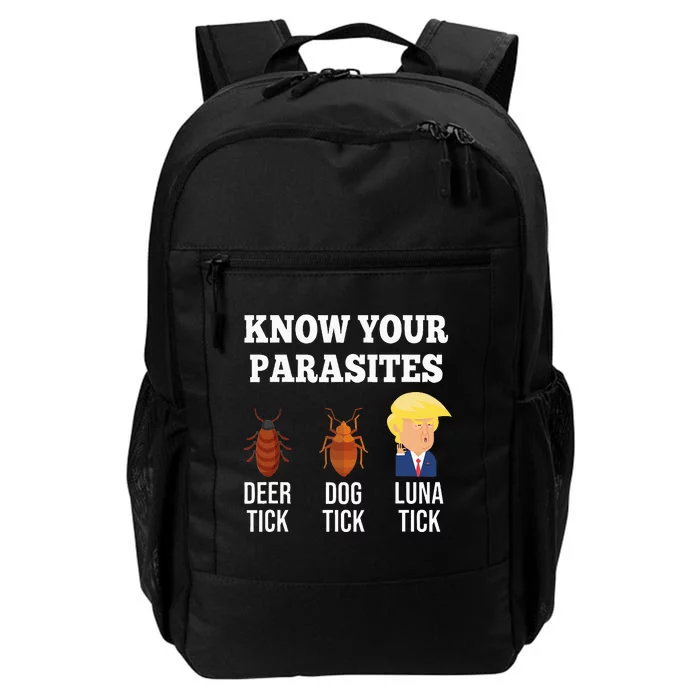 Know Your Parasites Antitrump Funny Luna Tick Resist Daily Commute Backpack