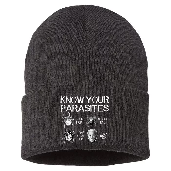 Know Your Parasites Tick Biden Classic Sustainable Knit Beanie