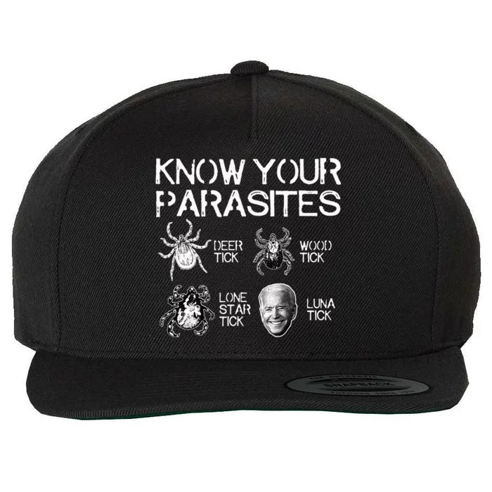 Know Your Parasites Tick Biden Classic Wool Snapback Cap