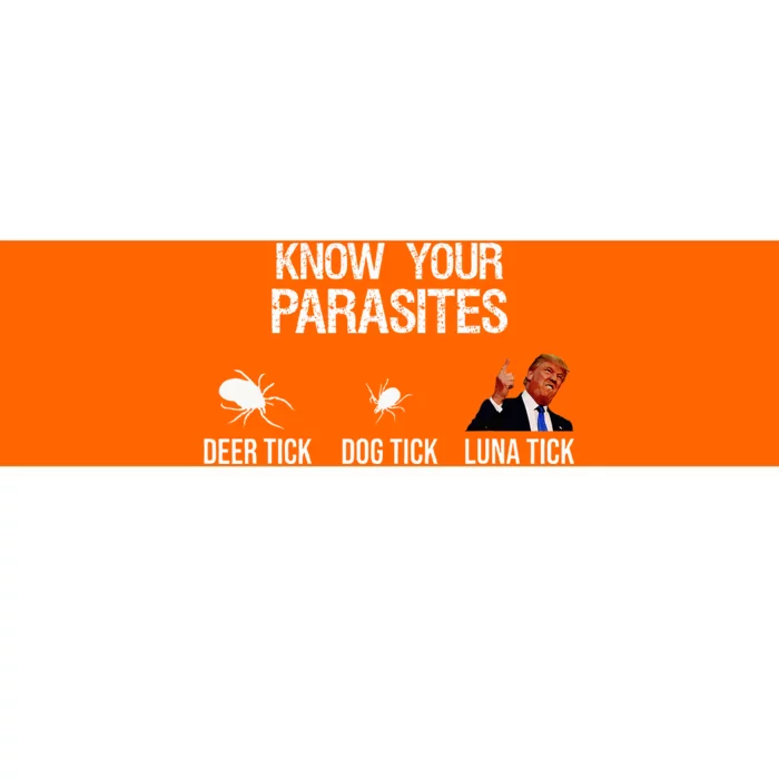 Know Your Parasites Deer Tick Dog Tick Luna Tick Bumper Sticker