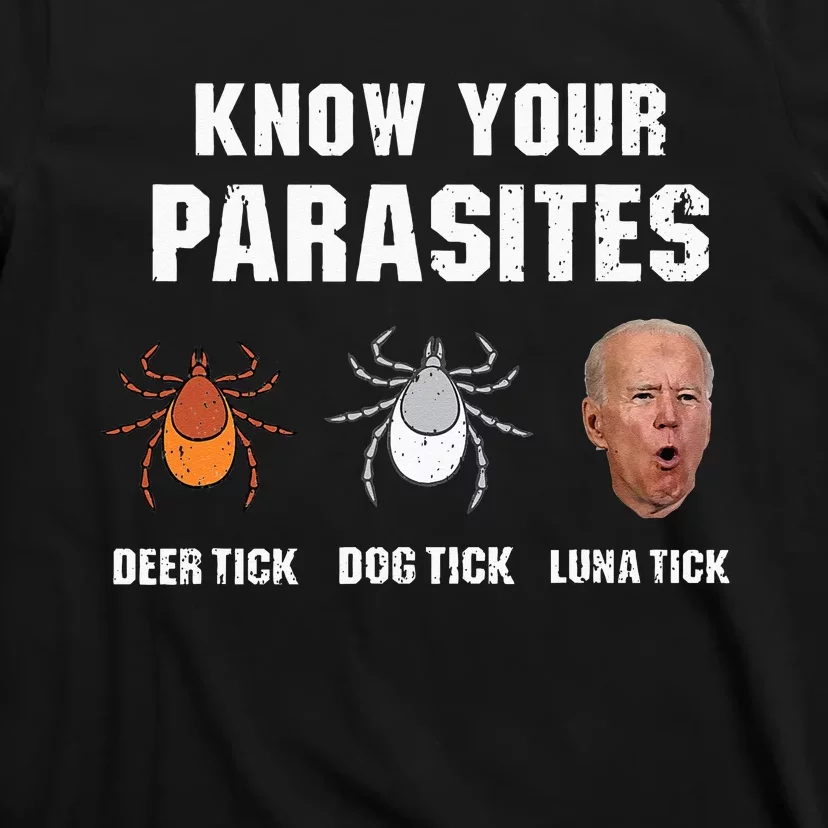 Know Your Parasites Anti Joe Biden T-Shirt