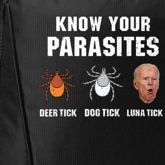 Know Your Parasites Anti Joe Biden City Backpack