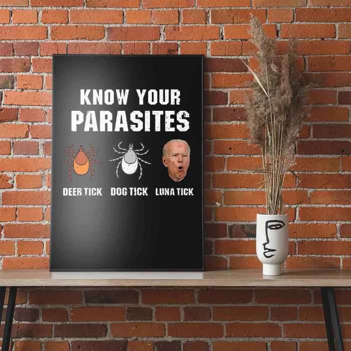 Know Your Parasites Anti Joe Biden Poster