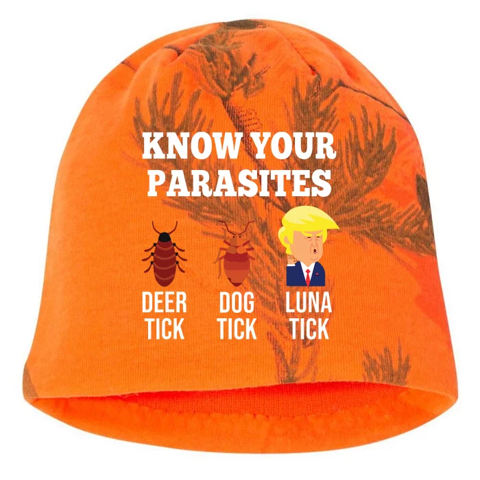 Know Your Parasites Antitrump Funny Luna Tick Resist Kati - Camo Knit Beanie