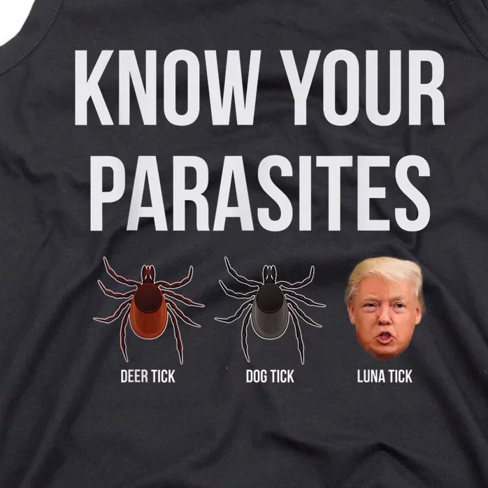 Know Your Parasites Dump President Trump Parasite Lunatic Tank Top